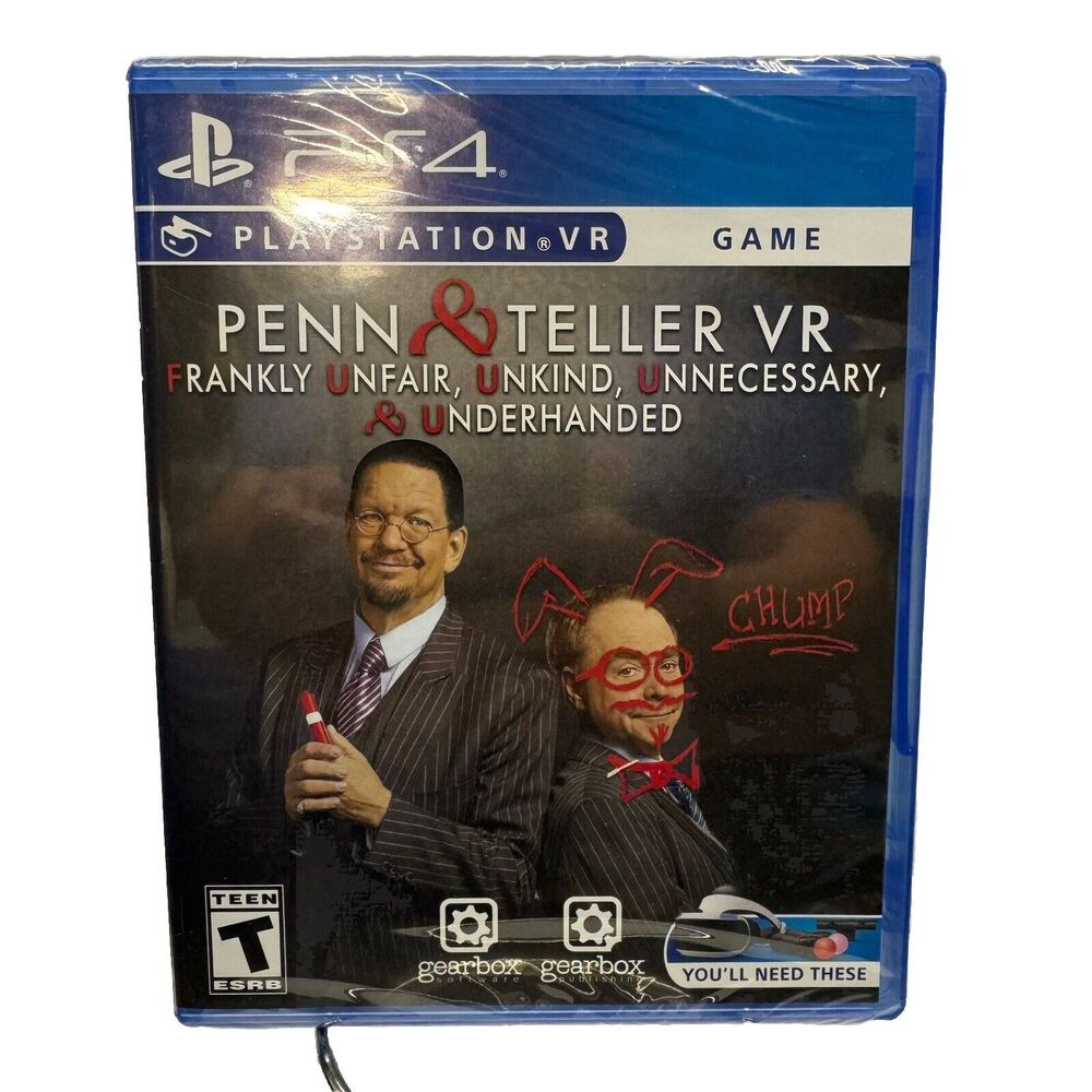 Penn & Teller VR Frankly Unfair Unkind Unnecessary Underhanded PS4 PlayStation 4